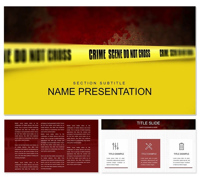 Crime Scene Keynote template