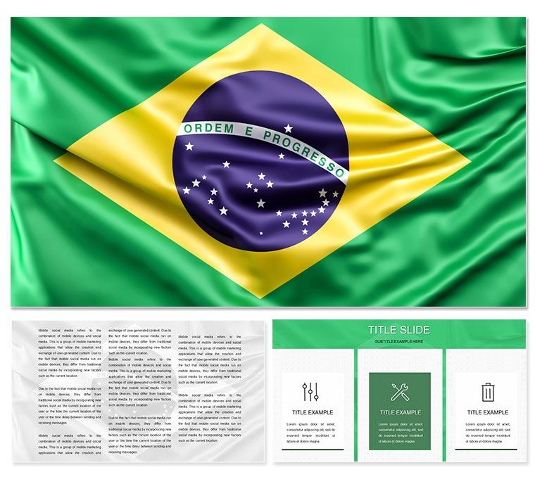 Flag of Brazil Keynote Themes, Presentation  - Download Now