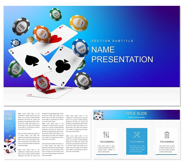 Casino Games Keynote templates and themes