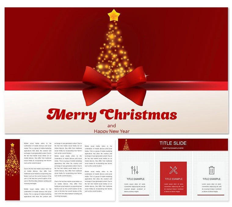 Greeting: Merry Christmas template for Keynote