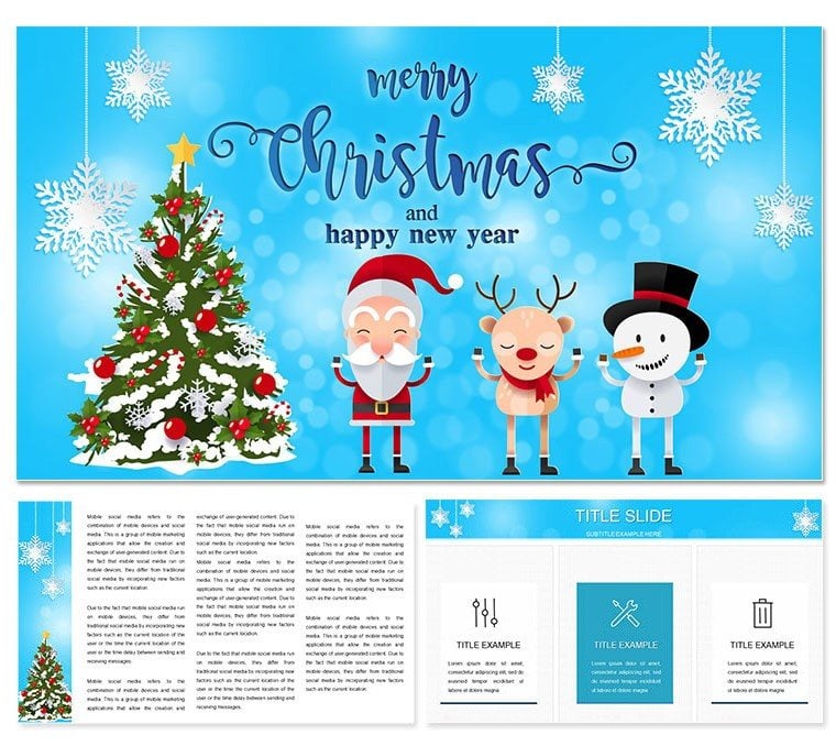 Merry Christmas and Happy New Year Greetings Keynote Template