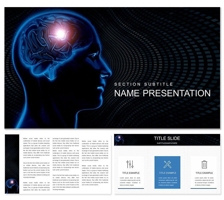 Brain Center for memory and emotion Keynote Template
