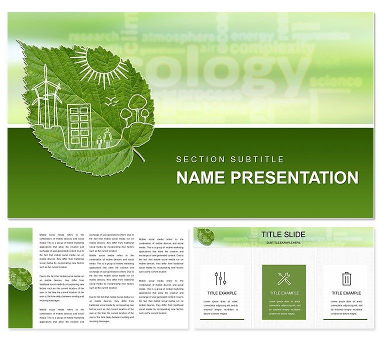 Ecology : Types of Ecosystem Keynote template