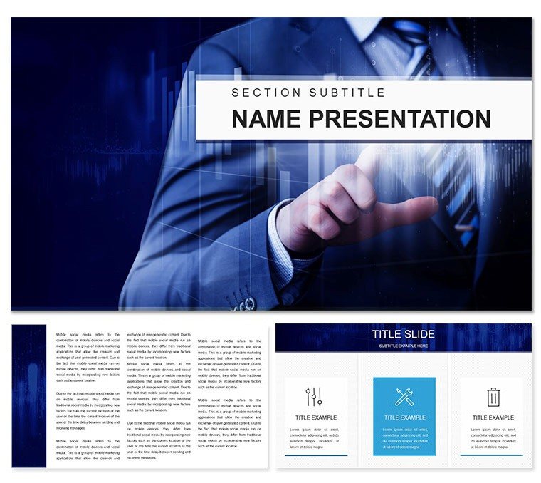 Business Project Manager Keynote template for Presentation