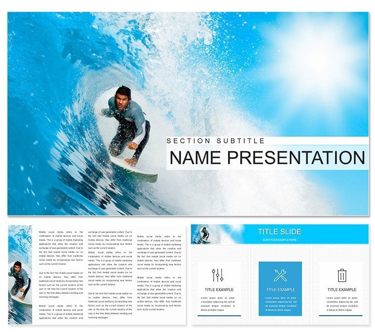 Surfing Big Waves Keynote template