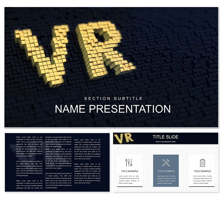 Virtual Reality (VR): technology Keynote template