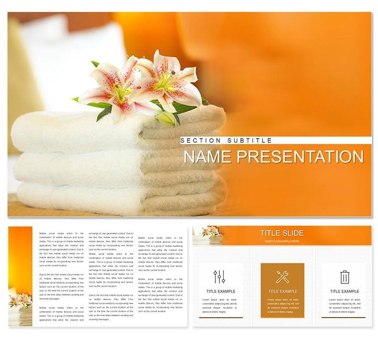 Service in Hotels Keynote template and Themes