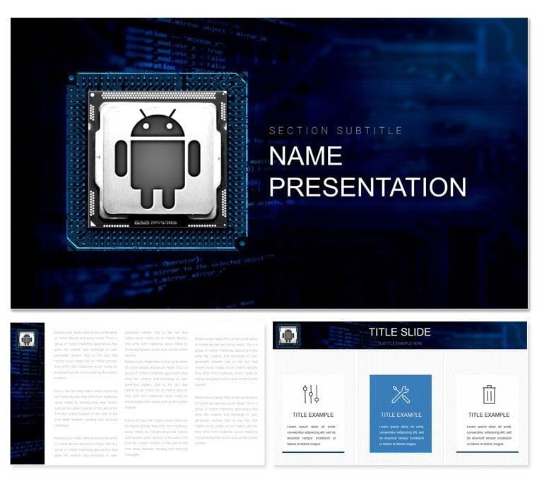 Android design Keynote template and Themes