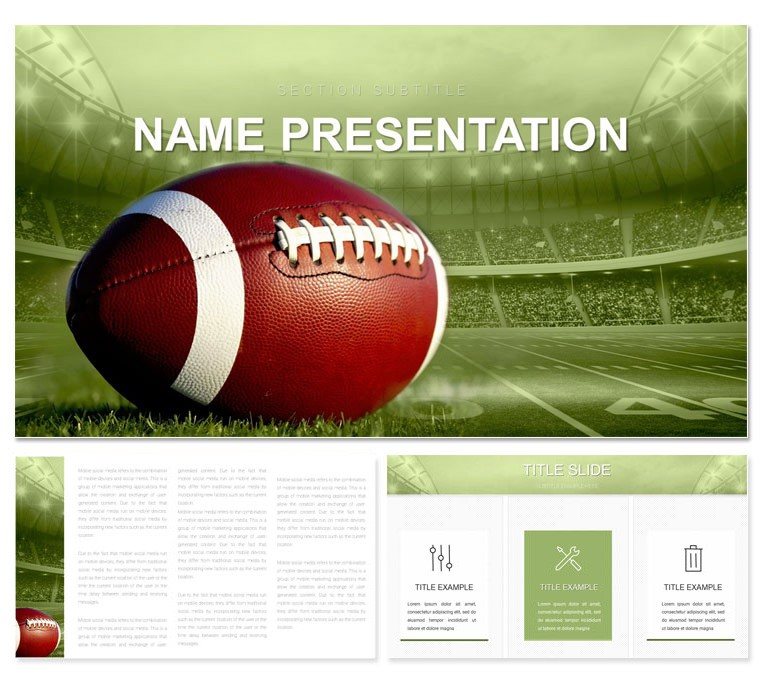 American Football Ball Keynote template