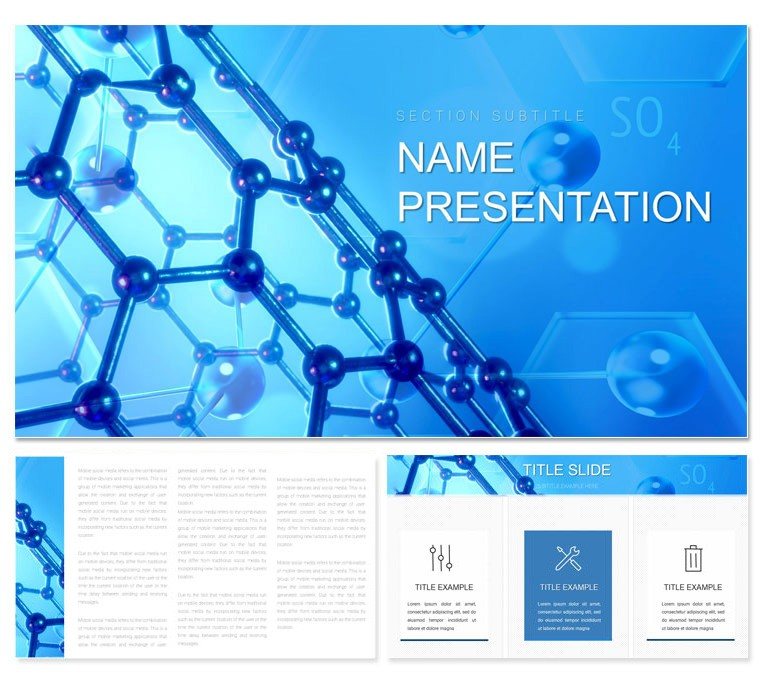 Modern chemistry Keynote presentation template