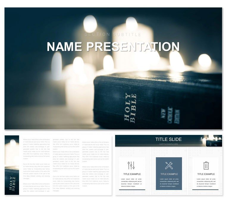 Holy Bible Online Keynote Template - Professional Presentation Themes