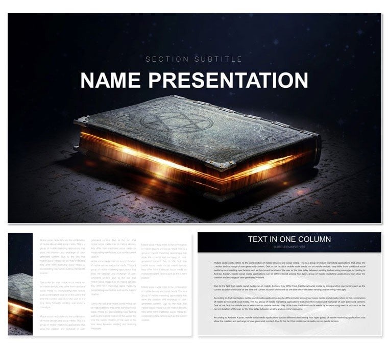 Occult Magic and Witchcraft Book Keynote Presentation Template