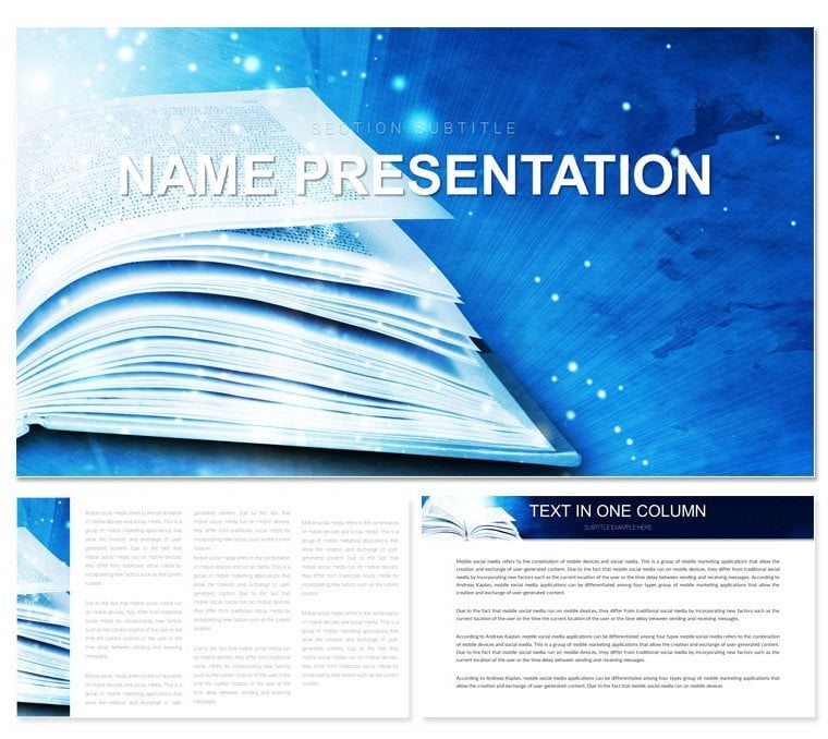 Books to Read Recommendations Keynote presentation template