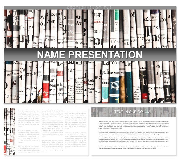 Publishing news Keynote template