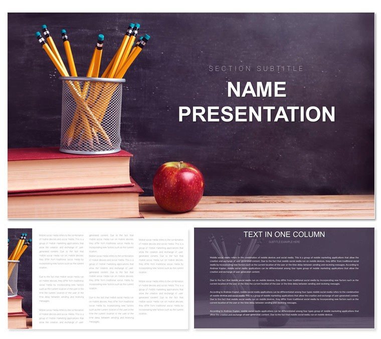 Education Lesson Plans Keynote presentation template