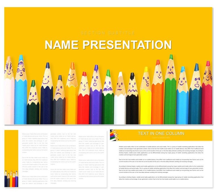 Educational Pencils Keynote | Presentation Design Download