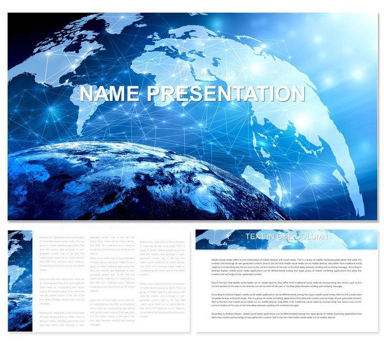 Dynamic Business Networking Keynote Template - Presentation Download