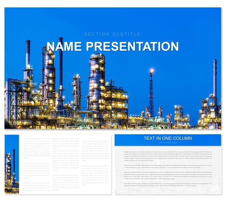 Petroleum industry Keynote template