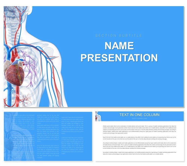Cardiovascular System Keynote Template for Presentation
