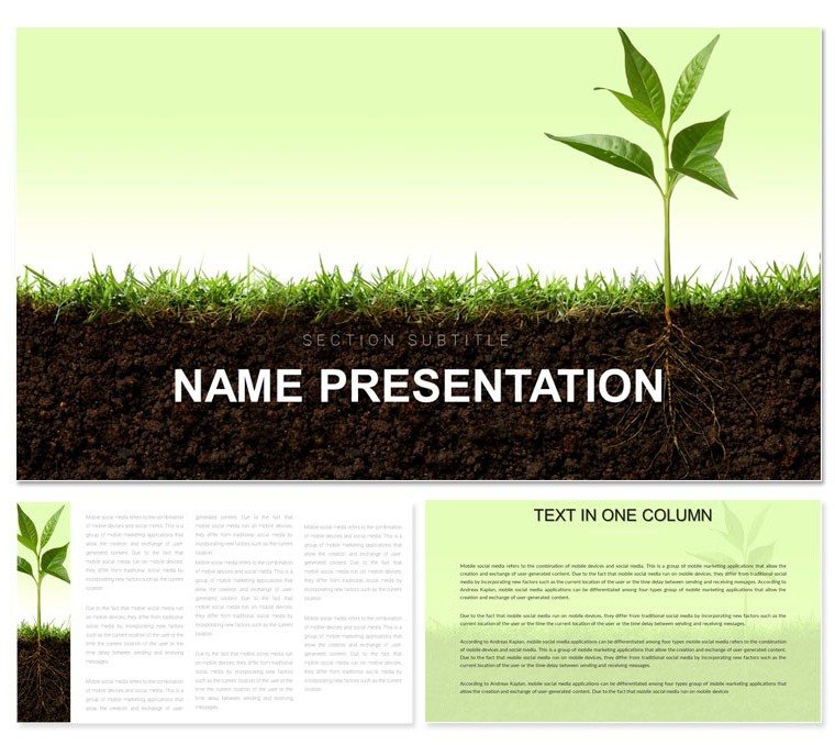 Growth and development Keynote presentation template