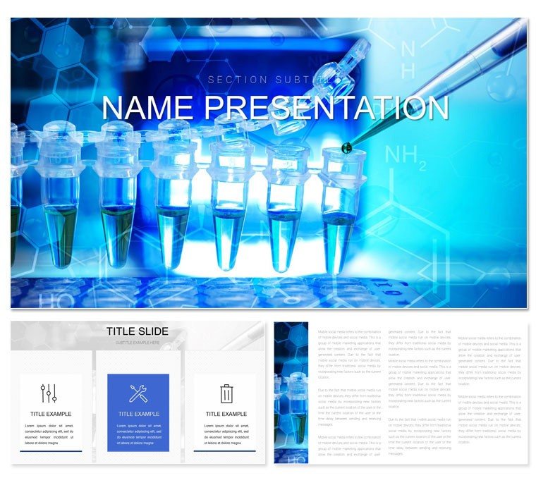 Chemistry Lab template for Keynote presentation