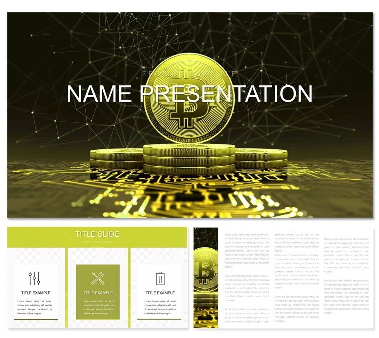 Crypto Exchange Bitcoin Keynote template and themes
