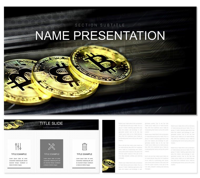 Crypto Wallet Keynote themes and template
