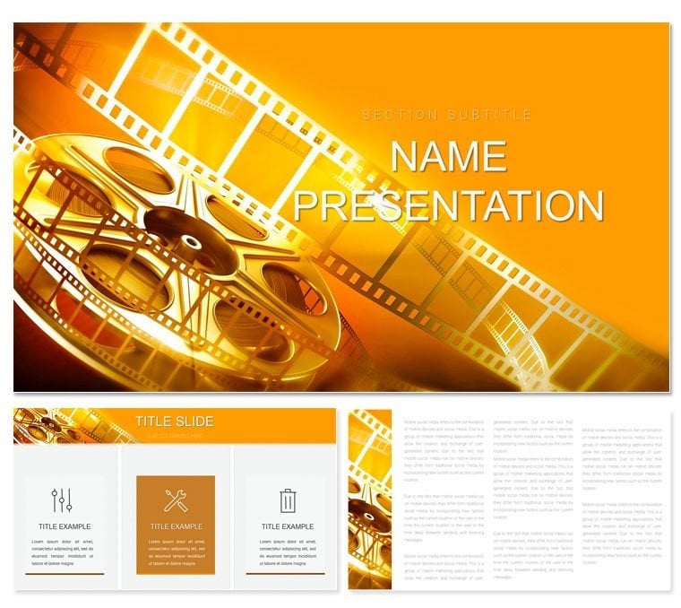 Movies Playing Keynote themes and template