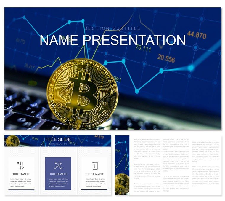 Cryptocurrency Marketing Digital Keynote template