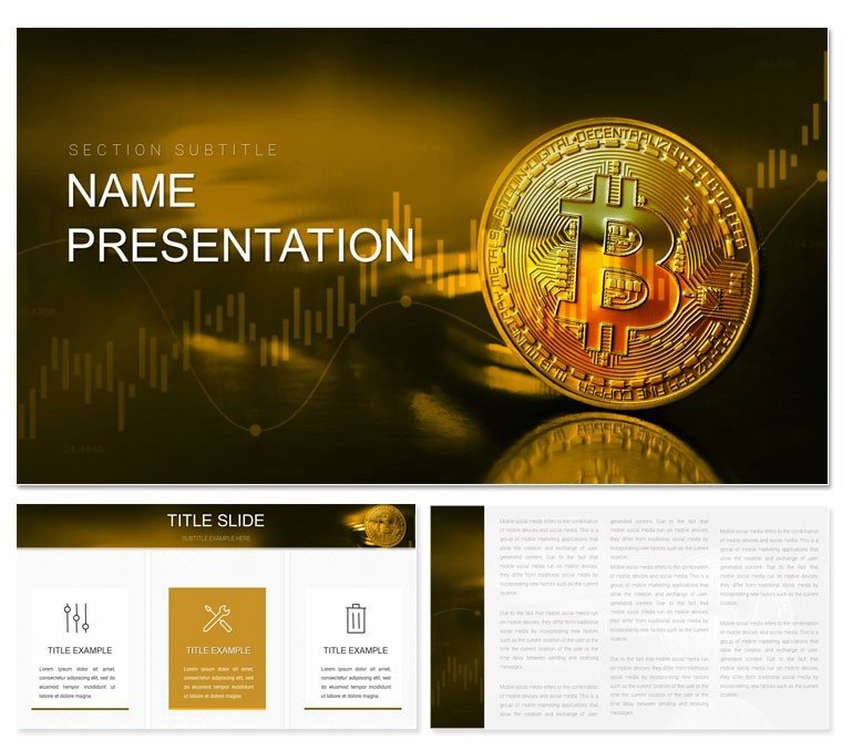Cryptocurrency Market Analysis template for Keynote presentation