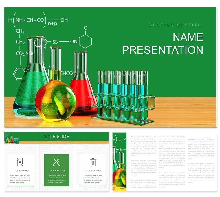 Chemistry Laboratory Apparatus Keynote template