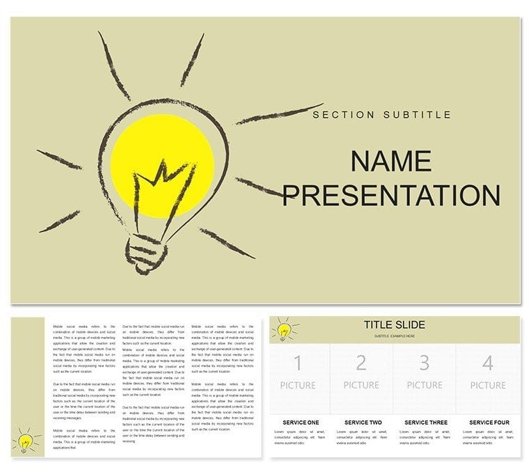 Basic ideas of marketing Keynote template for presentation