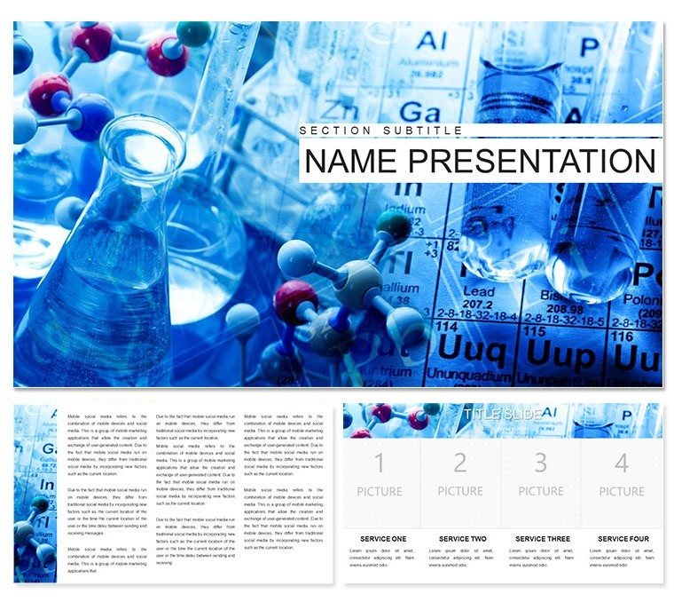 Lectures on Chemistry template for Keynote presentation