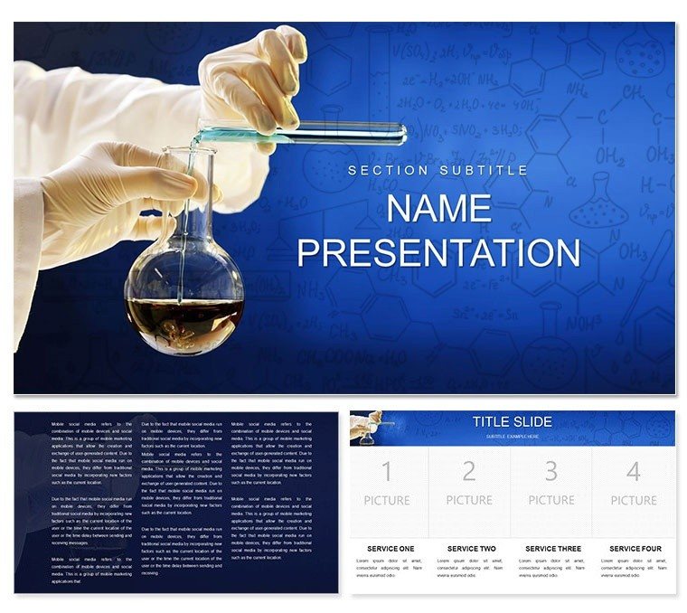 Interesting experiments in chemistry template for Keynote presentation