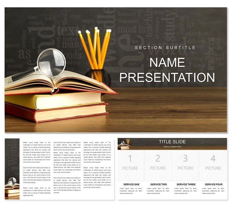 Educational Lessons template for Keynote presentation