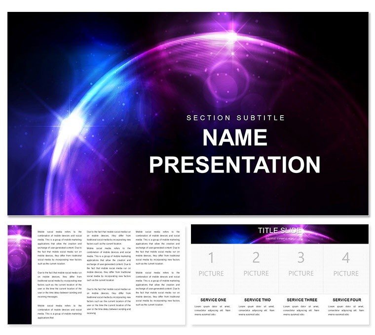 Orbit Plasma Keynote template, Themes Presentation