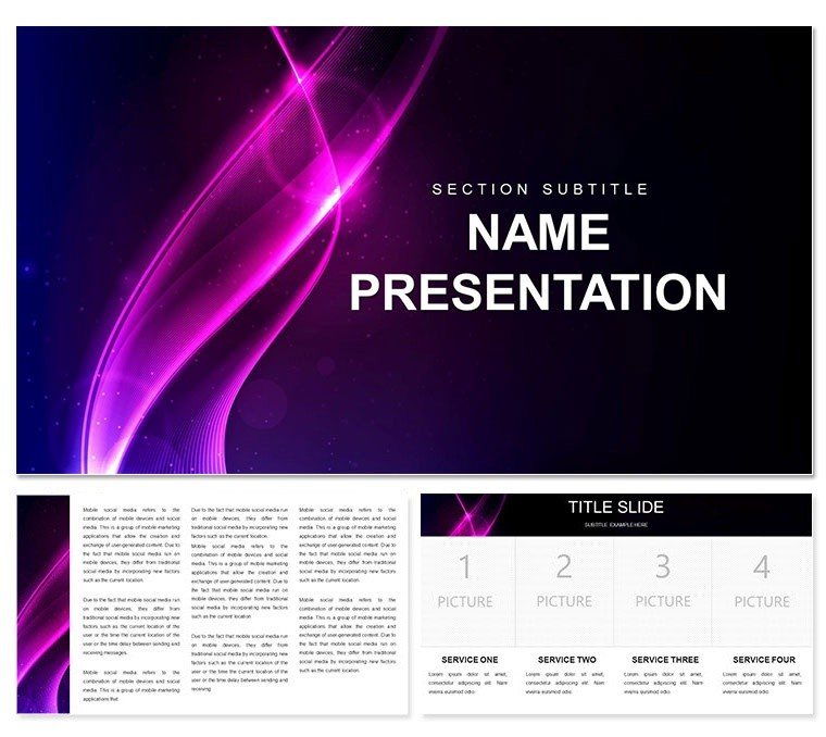 Announcement template for Keynote presentation