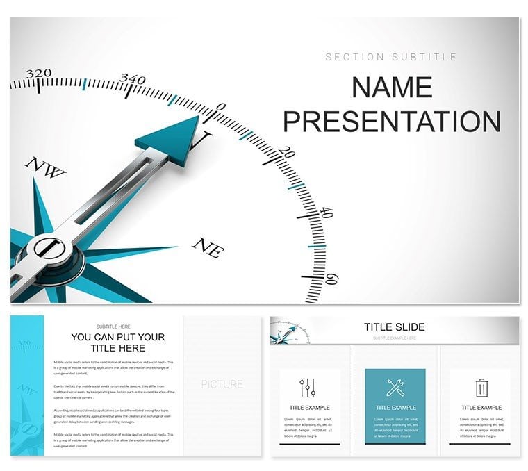 Marketing Analyst Keynote template, Themes Presentation
