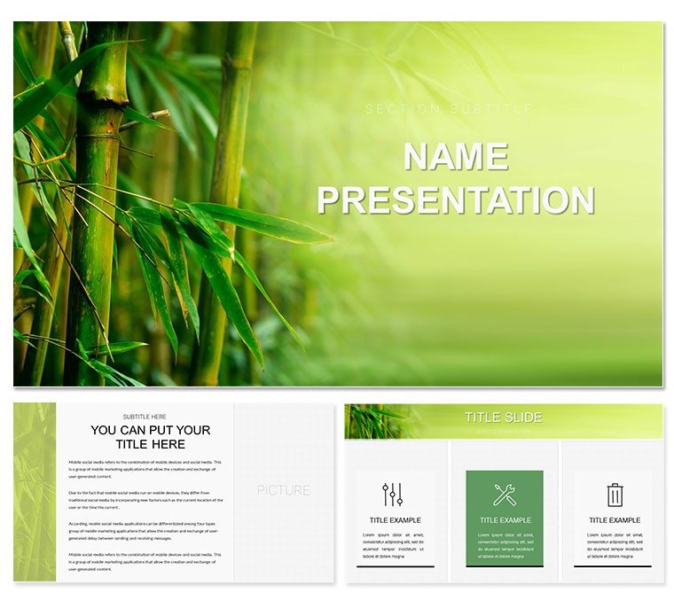 Bamboo Grove Keynote Template for Presentation