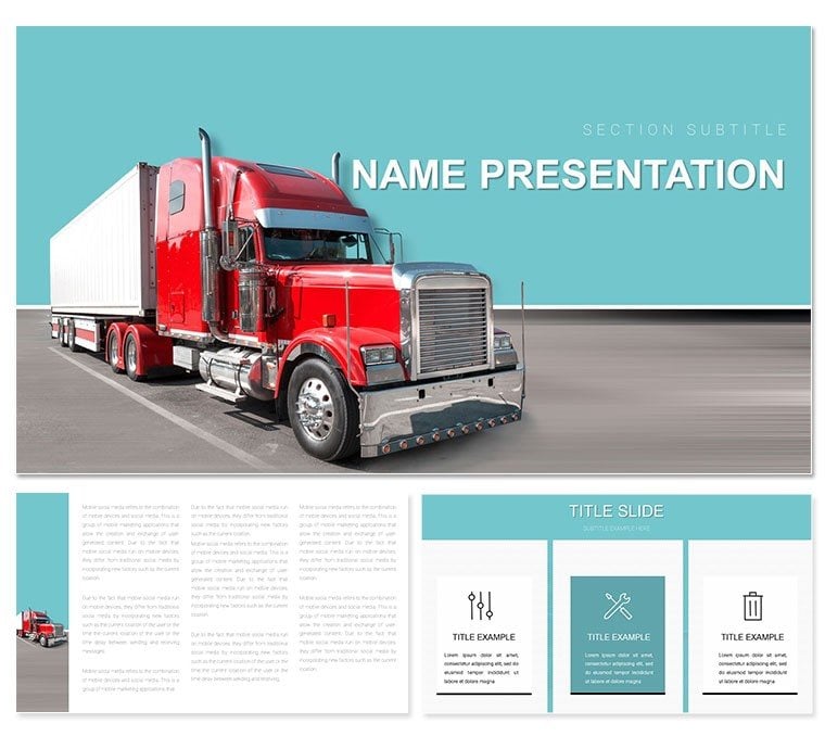 Freight Road Transportation Keynote Themes - Download Now!