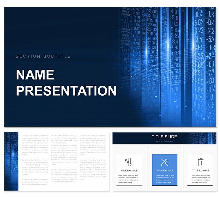 Data Information Keynote Template, Themes Presentation