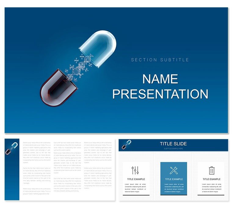 Gene Pill and Therapeutic Applications Keynote template, Themes Presentation