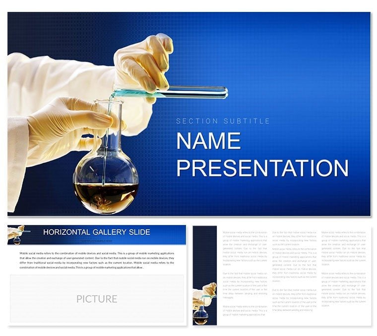 Chemical Reaction, Industry Keynote template, Themes Presentation