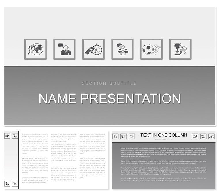 Dynamic Sports Keynote Template: Presentation - Download