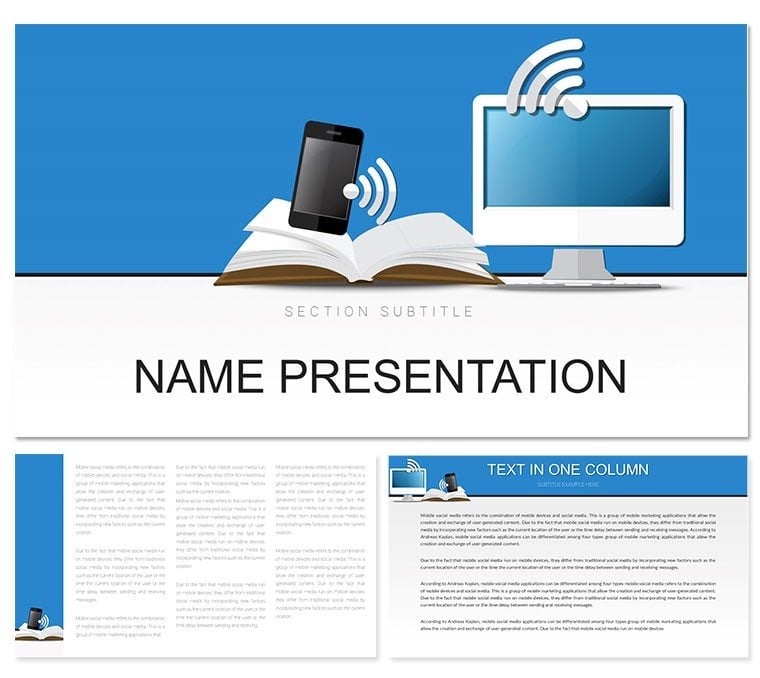 WiFi Computer Technology Keynote template, Themes Presentation
