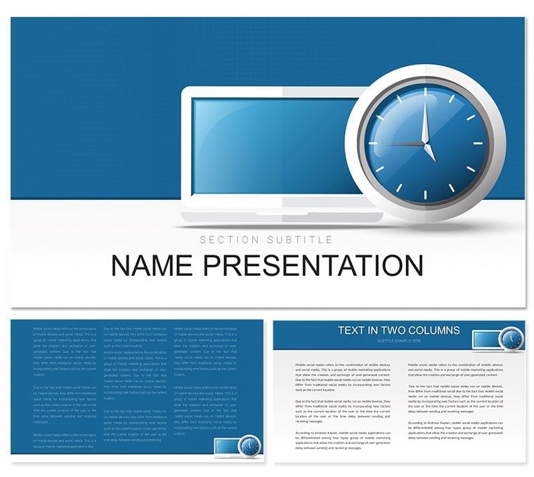 Working Hours and Work Modes Keynote Template Presentation