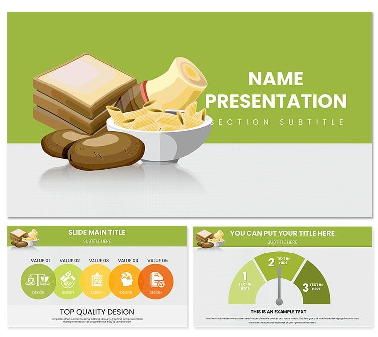 Food Products Keynote template, Themes Presentation