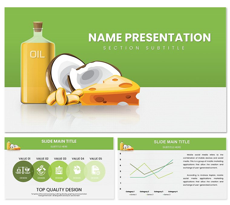 Fats and Oils Keynote template, Themes Presentation
