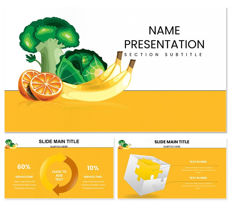 Products Vitamin C Supplements Keynote template for presentation