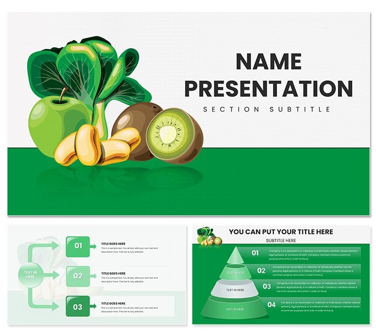 Vitamin K Keynote presentation template, background